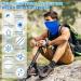 4 Pack Neck Gaiter Face Mask Balaclava Bandana Headband Set for Men Women - Blue/Black/Gray/Dark Blue - Buy Online on GoSupps.com