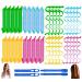 40PCS Hair Curlers Heatless Magic Hair Rollers Wave and Spiral Two Styles Formers(12inches) with 4PCS Styling Hooks Kit DIY Hair Curlers No Heat Damage for Most Hairstyles Short and Medium Hair 12 Inch
