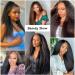 Yumlas 10 Inch Kinky Straight Clip In Human Hair Extensions 10PCS 120g Yaki Straight Clip 9A Full Head Natural Black Real Human Hair Extensions for Black Women - #1B Natural Black - Buy Online on GoSupps.com