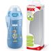 Nuk Junior Cup drinking clay bottle with push-puller300ml |from 18 months |leak -proof |Clip |BPA free |Robot blue robot (blue) standard single