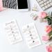 Microneedling Aftercare Cards - 50 Pieces | Anti-Aging Wrinkle Reduction | 5.1 x 8.9 cm | Marble Design | Skin Rejuvenation - Buy Online on GoSupps.com