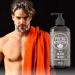 Beard Wash Shampoo with Argan & Jojoba Oils - Softens & Strengthens - Natural Peppermint and Eucalyptus Scent - 17 oz - Buy Online on GoSupps.com