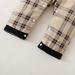 Puseky Baby Boy Long Sleeve Romper with Plaid Suspender Overall Pants | 6-12 Months | Black - Buy Online on GoSupps.com