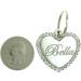 Custom Engraved Stainless Steel Heart Pet ID Tag with Rhinestones - Personalized Cat Dog Jewelry - Buy Online on GoSupps.com