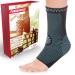 Vigo Sports 2 Set ankle bandage I 7 zones compression supports proactively in the event of joint complaints and heel spur I ergonomic design for optimal relief and increasing the stability blue XL