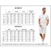 COOFANDY Men's Linen 2-Piece Set: Henley Shirt & Yoga Shorts - White, Size Medium - Buy Online on GoSupps.com