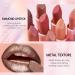 Metallic Dark Brown Lipstick Liner Set - Long Lasting Glitter Diamond Lip Color | Full Coverage Non-Stick Makeup for Women - Buy Online on GoSupps.com