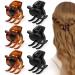 6 Pieces Hair Claw Clips,Morhom Medium Size Hair Claws 1.3 Inch Hair Jaw Clip for Women Girls Thick or Medium Hair 1.3 Inch MIX