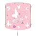 Creadesign WA-1032-51 butterfly pink purple children's room wall lamp personalized with name night light/slumbering for socket E14 22 x 22.5 x 8.5 cm