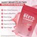 Natrava Beets+ Gummies - Premium Beet Root Powder Grape Seed Extract and Vitamin C - Supports Healthy Blood Pressure and Heart Health - Low Sugar Nitric Oxide and Circulation Supplement - 50 Gummies - Buy Online on GoSupps.com
