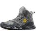 RAX Full Palm Rubber Sole Waterproof Lightweight Mountaineering Travel Hiking Shoes 11 Silver Iron - Best for Outdoor Adventures - Buy Online on GoSupps.com