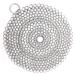 WFRX 7"x7" Cast Iron Scrubber, Premium 316L Stainless Steel Cast Iron Cleaner, Chainmail Scrubber for Cast Iron, Stainless Steel, Hard Anodized Cookware and Other Pots & Pans 7 Inch (Pack of 1)
