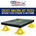 U.S. Art Supply Yellow Cone Canvas & Cabinet Door Risers - Pack of 50 | Acrylic & Epoxy Pouring Paint Support Stands - Buy Online on GoSupps.com