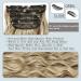 20 Inch Soft Mixed Blonde Clip in Hair Extensions - 4Pcs Thick Double Weft for Women - Synthetic Hairpieces for Everyday Wear - Buy Online on GoSupps.com