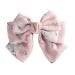 AWAYTR Chiffon Bow Barrettes Hair Clips - 2 Pack Flower Elastic Hair Bows for Wedding Party - White and Pink - Buy Online on GoSupps.com