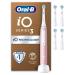 Oral-B iO3 Electric Toothbrushes Adults Christmas Gifts For Women / Him 4 Toothbrush Heads 3 Modes With Teeth Whitening 2 Pin UK Plug Pink Pink + Refills
