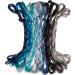 Levylisa Mulberry Silk Floss Embroidery Thread - 12 Skeins Blue Gradient | Cross Stitch & DIY Sewing Kits - Buy Online on GoSupps.com