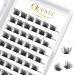 Eyelashes Individual Quewel Individual eyelash cluster lashes mega c curl 8mm eyelash segments wide foundation individual eyelashes for eyes make-up diy eyelash extensions (mega-c-8mm) 1 piece (1 Pack) mega-c-8mm