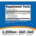Nutricost Ginger Root Extract 550mg - 240 Capsules - 240 Count - Buy Online on GoSupps.com