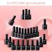 Artdone 24pcs Gel Nail Polish Kit - Glossy & Matte Top Coat, Base Coat, Soak Off Pink Blue Green Yellow Silver Glitter Gel Nail Polish Set for Nail Art - 8ml Each - Buy Online on GoSupps.com