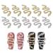 MWOOT 10 Pieces 3D Snake Nail Charms Set Snake Wave Jewelry Gems Nail Art Accessories for Acrylic Nails Rhinestones Nail Decorations Kit for Women Girls Manicure Salon (Gold + Silver)