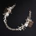 Handmade Crystal Pearls Ceramic Flower Bridal Hair Comb - Wedding Headband for Women - Buy Online on GoSupps.com