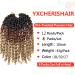 8 Packs Pre-twisted Passion Twist Crochet Hair | Ombre Color | 10 Inch Curly Ends Extensions | 1B/30/27 - Buy Online on GoSupps.com