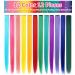 Shop Lskjmo Rainbow Wig Pieces | Colorful Party Highlights Clip-In Hair Extensions for Women & Girls - Multicolor Synthetic Hairpieces - Buy Online on GoSupps.com