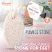 2pk Natural Pumice Stone for Feet - Callus Remover & Dead Skin Scrubber | Foot & Hand Exfoliation | Hard Skin Remover + SOL Sticker - Buy Online on GoSupps.com