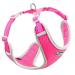 Thinkpet no-pull dog harness leash set breathable chest harness for small medium large dogs adjustable soft running harness safe control padded reflective safety harness (1 Pack) pink red