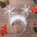 Lurrose Christmas Snowflakes Hair Band Set - 2 Piece Feather Headdress for Holiday Parties & Gifts - Buy Online on GoSupps.com