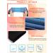 Shop Geyoga 15-25 mmHg Open Toe Compression Socks - Toeless Calf Support for Men & Women | Large Size 2 Pairs - Pink White & Blue Black - Buy Online on GoSupps.com
