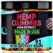 Hemp Gummies Infused Edibles-Calm and Relaxation Hemp Oil Sleep Gummy-Made in USA-93 Count