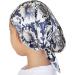 100% Mulberry Silk Sleep Cap for Women | Adjustable Bonnet Cover for Hair, Chemo, Beauty | Blue Flowers | One Size - Buy Online on GoSupps.com