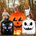 Giiffu Halloween Leaf Lawn Bags (3648 & 2430) - Pack of 9 Giant Jack-o-Lantern Pumpkin Bags for Outdoor Fall Decoration - Buy Online on GoSupps.com