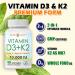 NoMiLu 2 Pack Vitamin D3 + K2 - Support Immune Support Bone Health & Heart Health* - Vitamin D with MK-7 (Vitamin K2) - Gluten-Free - 90 Softgels - 10 000 IU - Buy Online on GoSupps.com