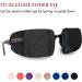 Silk Eye Patch for Adults & Kids - Medium Size, Pure Black - 1 Count - Buy Online on GoSupps.com