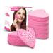 60-Count Kickleen Compressed Cellulose Heart Shape Facial Sponges | 100% Natural Cosmetic Spa Sponges for Facial Cleansing | Exfoliating | Makeup and Mask Removal | Reusable |Skin Massage (Pink)