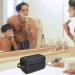WANDF Small Nylon Toiletry Bag Dopp Kit Shaving Kit - Lightweight Travel Shaving Bag for Men and Women (B-Black) - Buy Online on GoSupps.com