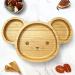 Koko Kids Mouse Bamboo Suction Plate | Baby & Toddler Feeding Plate with Strong Suction Cup - Mint Green - Buy Online on GoSupps.com