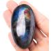 Labradorite Palm Stone Crystal - Natural Chakra Reiki Healing Stone for Anxiety Relief - Buy Online on GoSupps.com