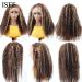 ISEE 22 Ombre Highlight Lace Front Wig - Human Hair, Pre Plucked, Kinky Curly, 180% Density - Buy Online on GoSupps.com