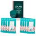 Vegan Zombie Mask Sano Silk Mask by Sano Naturals - Dermatologist Tested Viral One Step Korean Face Mask Skin Care for Glass Skin Helps Reduce Large Pores Anti Aging and Tightening - Pack of 8