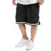 Urban classics men shorts stripes mesh shorts casual mesh shorts for men straight leg available in different color variants sizes S-5XL L multi-colored (Blkblkht 52)