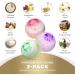 7Leaves Nature Premium Bath Bombs 3-Pack Gift Set with Lavender, Rose & Jasmine Essential Oils - Perfect for Women Mother Christmas Birthday - 6oz Each - Buy Online on GoSupps.com