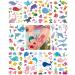 Hyttrolly Ocean Adventure Temporary Tattoos for Kids  96 Unique Marine Life Designs  Waterproof & Long-Lasting  Non-Toxic & Child-Friendly  Perfect for Underwater-Themed Parties  Birthdays  Favors Marine 96Pcs