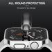 Adepoy 2 Pack Hard Case with Tempered Glass Screen Protector for Apple Watch 44mm Series 6 SE 5 4, Silver/Clear - Durable Waterproof Cover - Buy Online on GoSupps.com