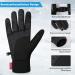 Lapulas Windproof Touchscreen Bicycle Gloves for Men & Women - Slipproof Sports Gloves for Jogging & Cycling - Warm Winter Gear - Buy Online on GoSupps.com