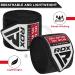 Buy RDX 2.5m Boxing Bandages for Kids - Elastic Hand Wraps with Thumb Loop for MMA Muay Thai Kickboxing & Sparring - Black Boxing Hand Wraps - Buy Online on GoSupps.com