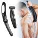 Back Shavers for Men, FERRISA Back Shavers for Men Long Handle, Detachable Extension Handle, Back Shaver with Facial Razor & 10 Blades Black